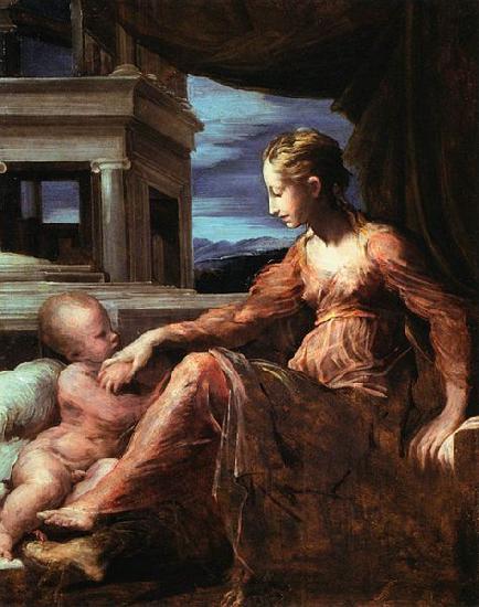 Francesco Parmigianino Virgin and Child Sweden oil painting art